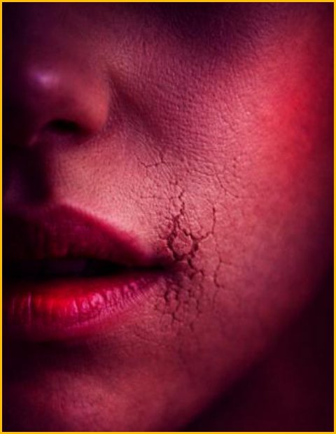 Project 03: close-up of cracked lips